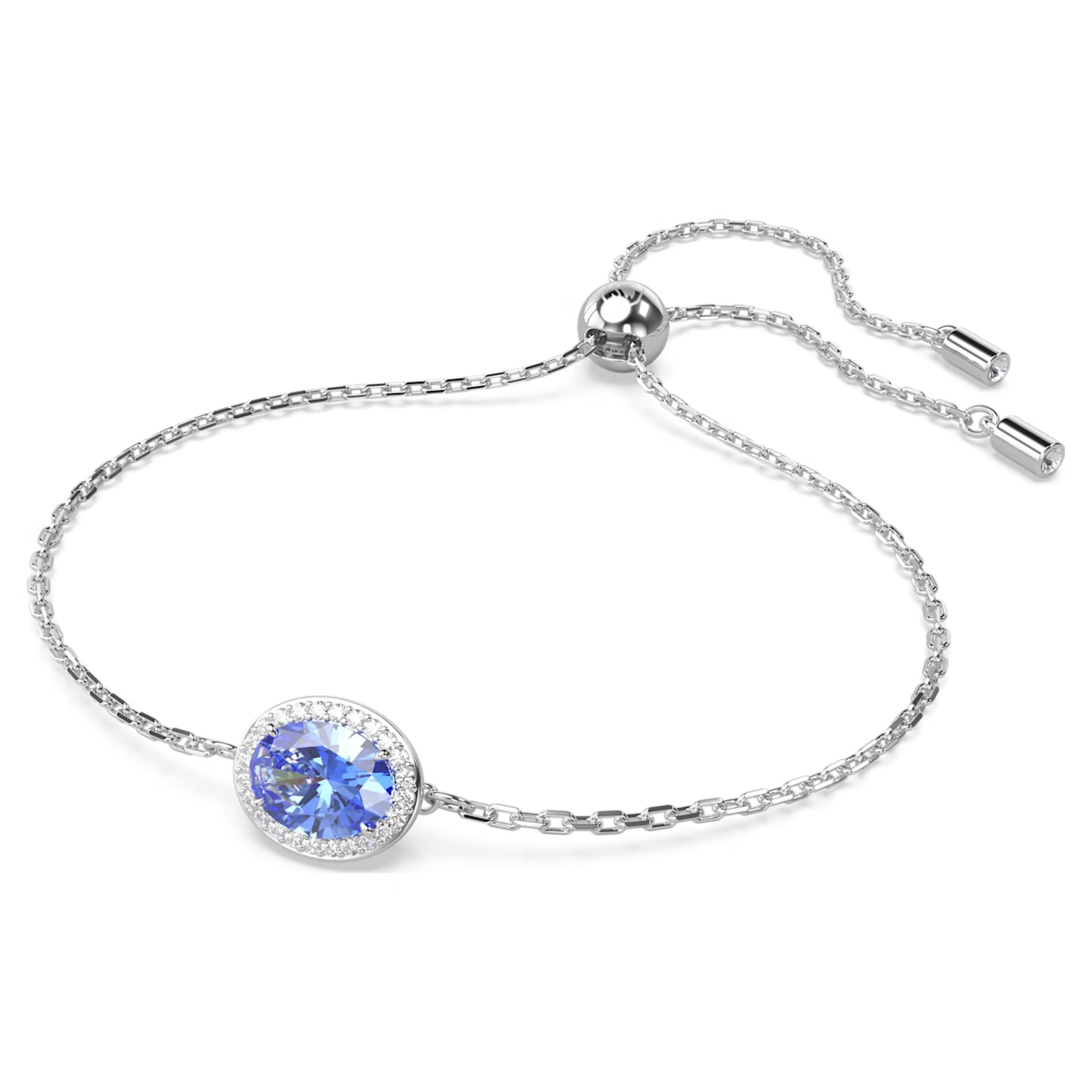Swarovski Constella armband Ovale slijpvorm Zilverkleurig/Blauw 5671895