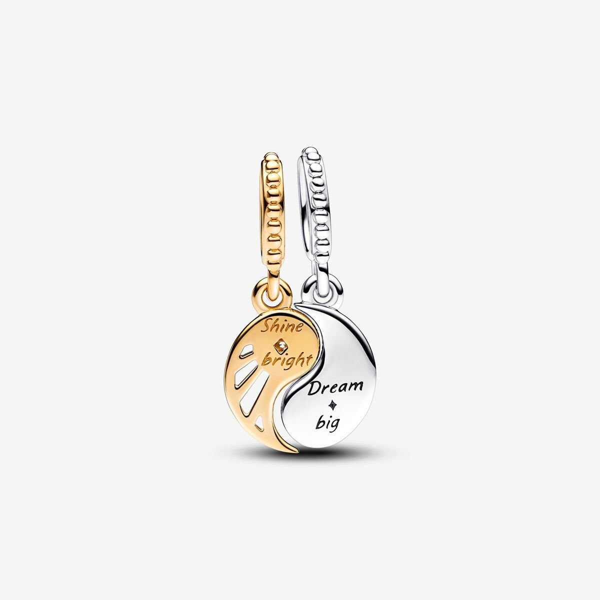 Pandora Two-tone Splittable Sun & Moon Dangle Charm 762678C01
