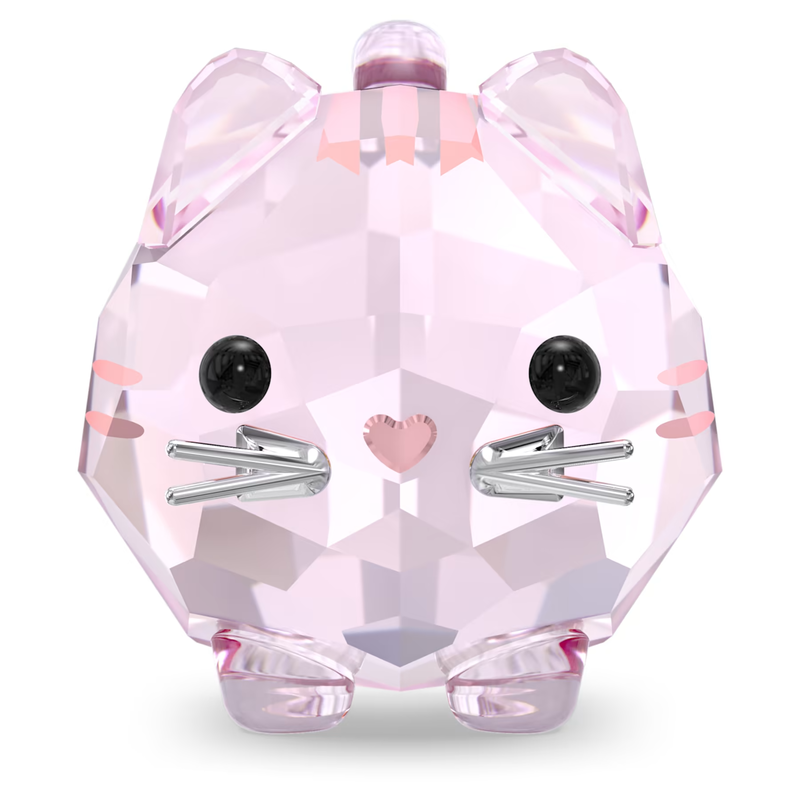 Swarovski Chubby Cats kristallen beeldje Kat Roze 5658317