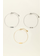 My Jewellery Triplets 3 hearts 2 zilverkleurig 1 goudkleurig - Tweekleurig MJ09648-1700