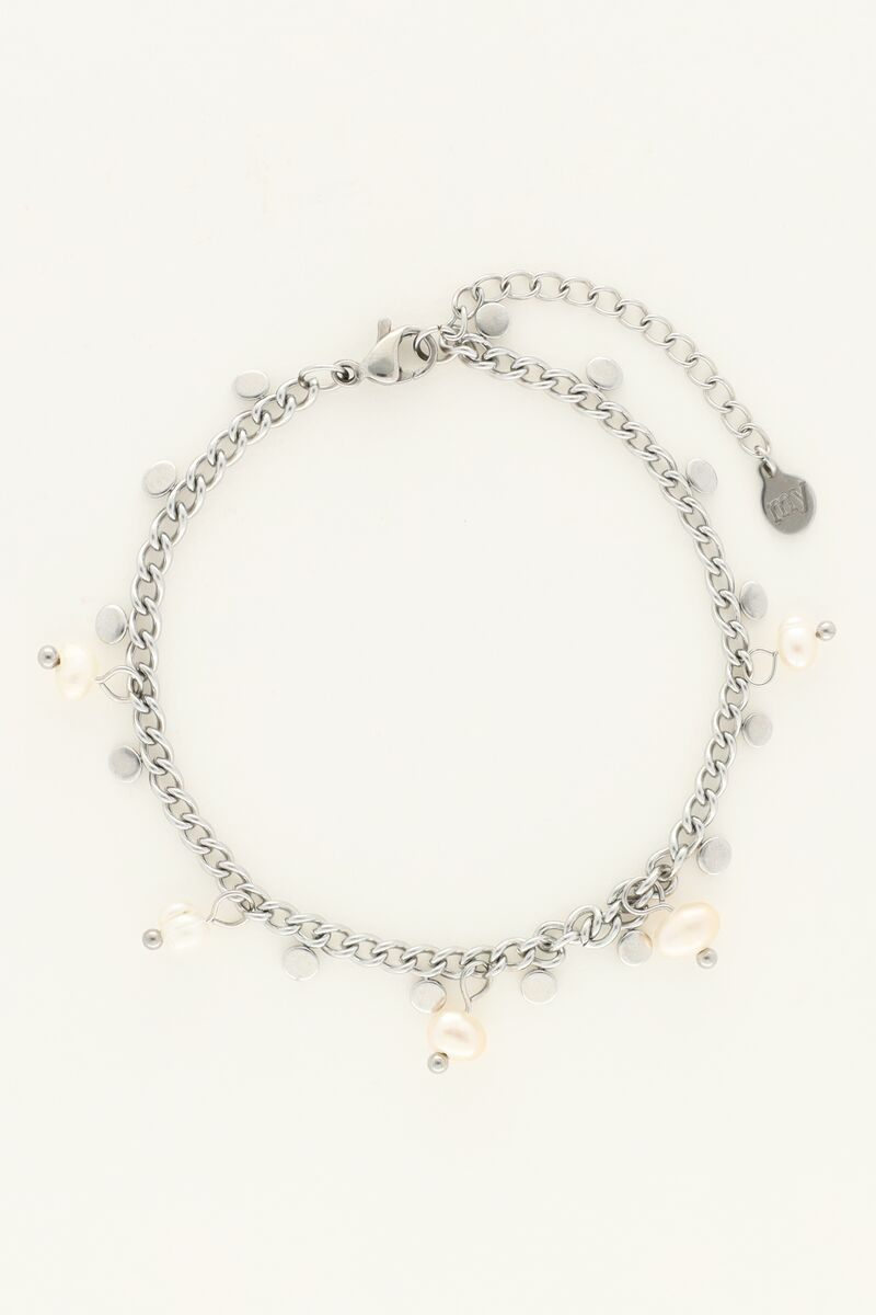 My Jewellery Armband met parels en rondjes - Zilverkleurig MJ09227-1500