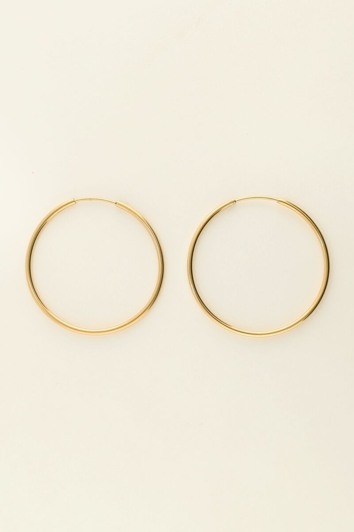 My Jewellery Oorringen basic 4,2 mm - Goudkleurig MJ08594-1200