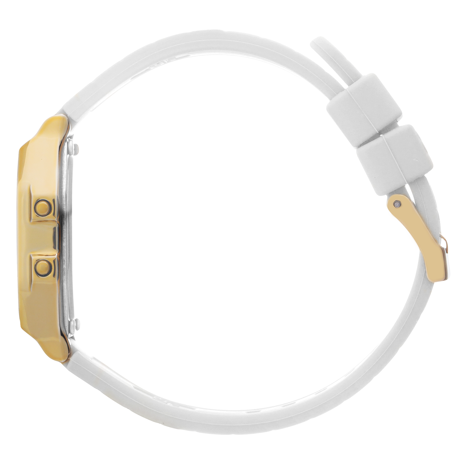 Ice-Watch ICE digit retro dameshorloge - White goldcolour (S) IW022049