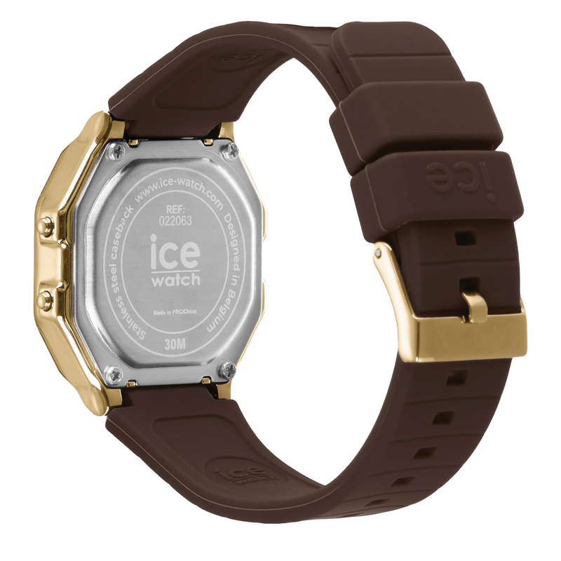 Ice-Watch ICE digit retro dameshorloge - Brown cappuccino (S) IW022065