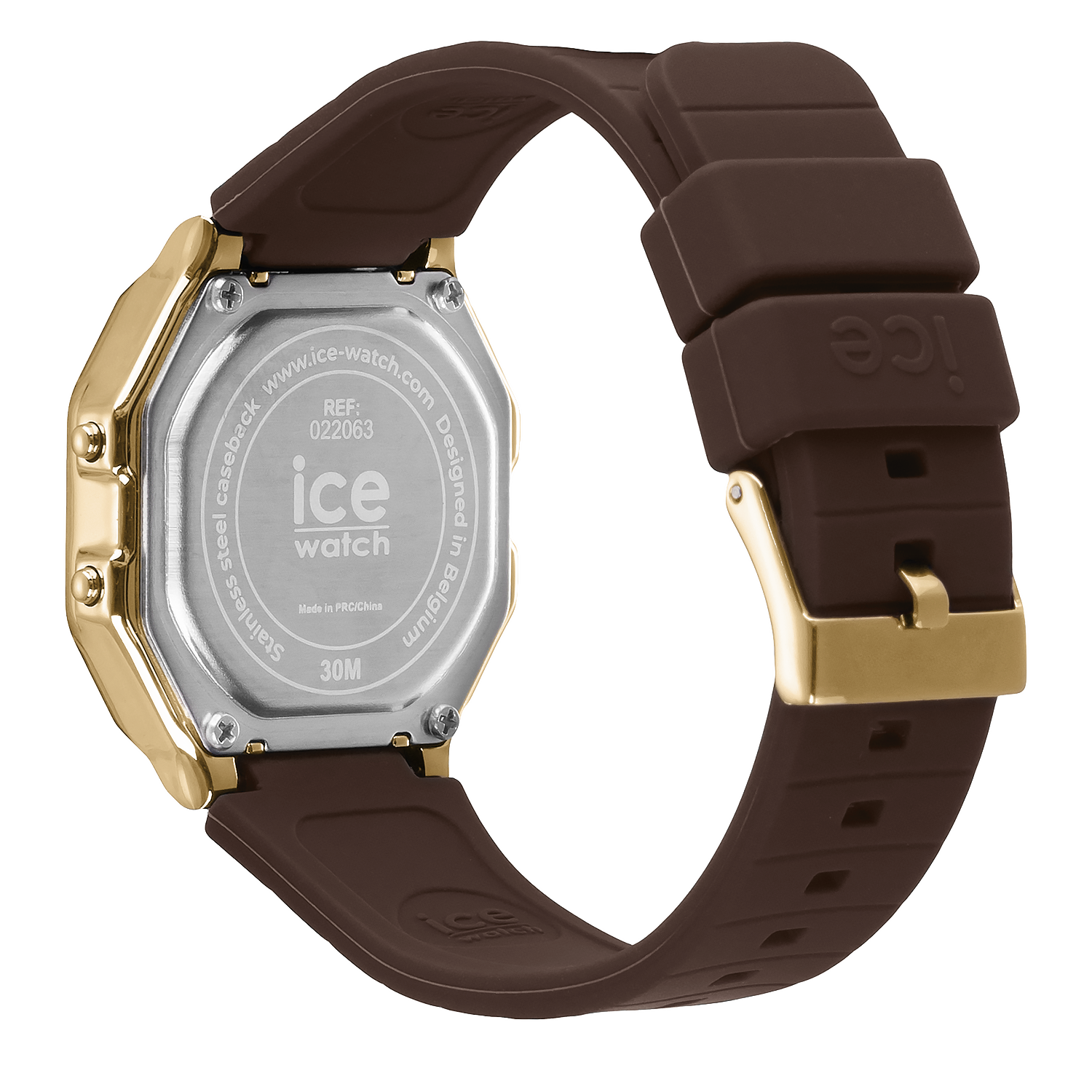 Ice-Watch ICE digit retro dameshorloge - Brown cappuccino (S) IW022065