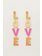 My Jewellery Candy oorbellen Love roze - Goud MJ10165-1200