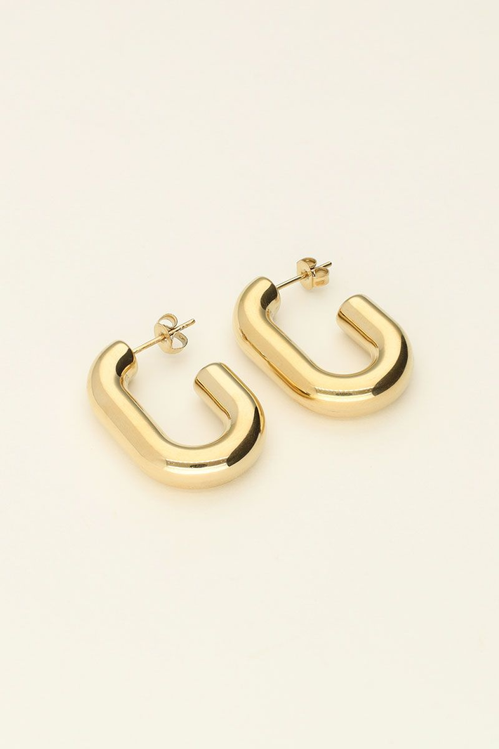 My Jewellery Oorknoppen statement - Goud MJ10048-1200