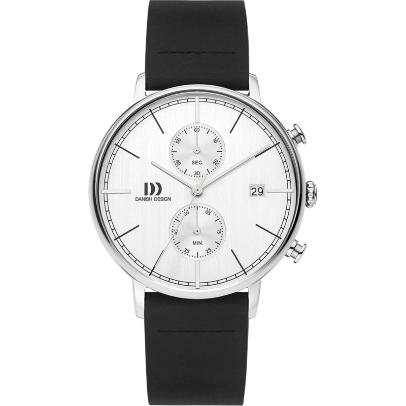 Danish Design Koltur Chrono II herenhorloge Chrono Silver IQ12Q1290