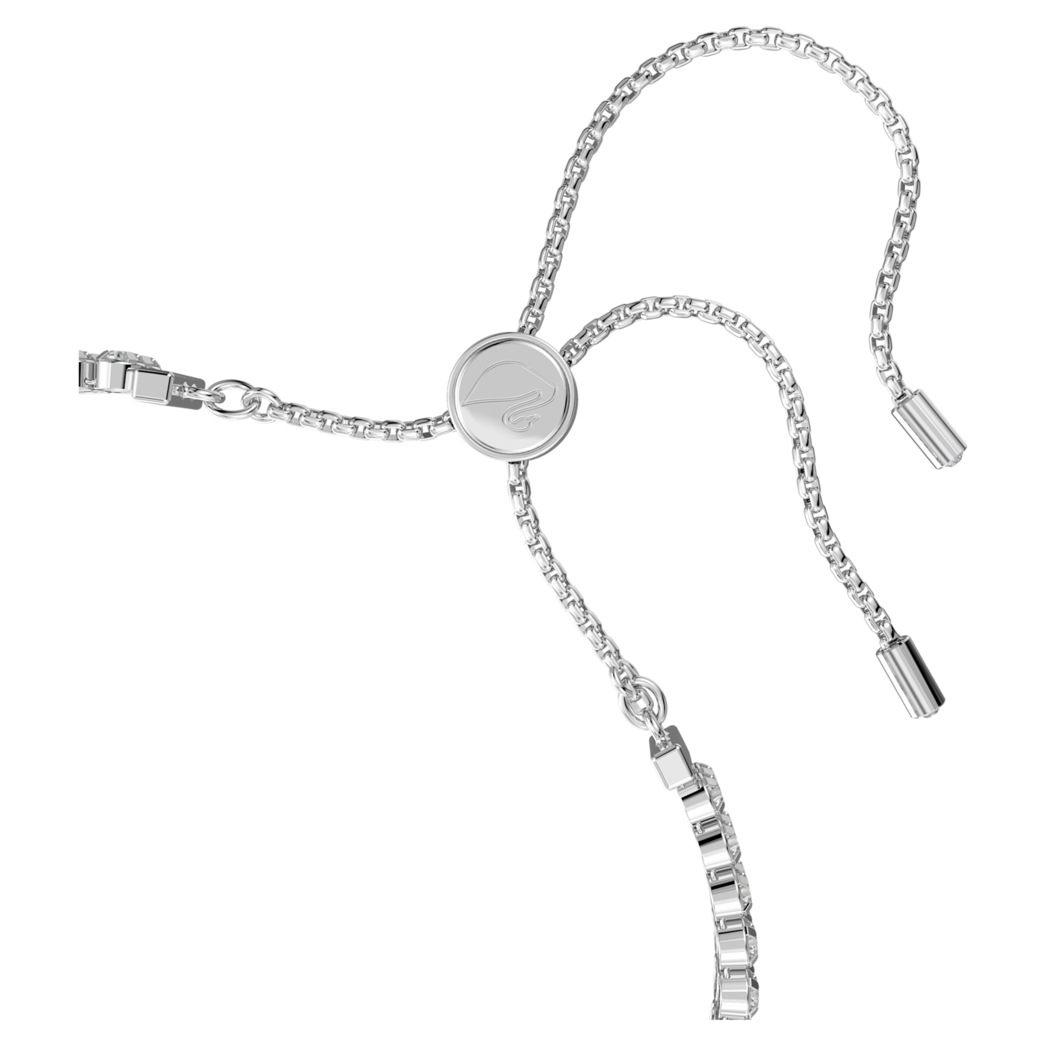 Swarovski Matrix armband Tennis ronde slijpvorm Zilverkleurig/Wit (M) 5221397