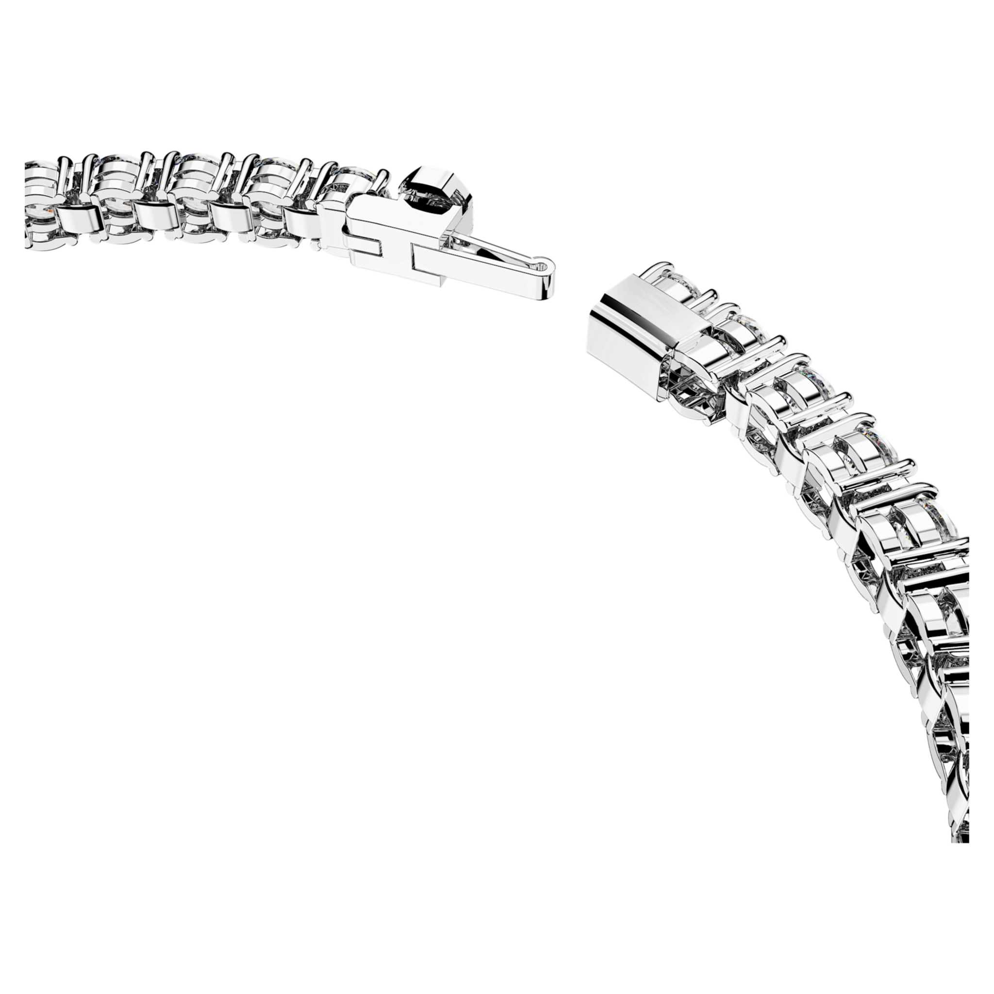 Swarovski Matrix armband Tennis ronde slijpvorm Zilverkleurig/Wit (S) 5648936