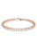 Swarovski Matrix armband Tennis ronde slijpvorm Rosékleurig/Wit (L) 5657661
