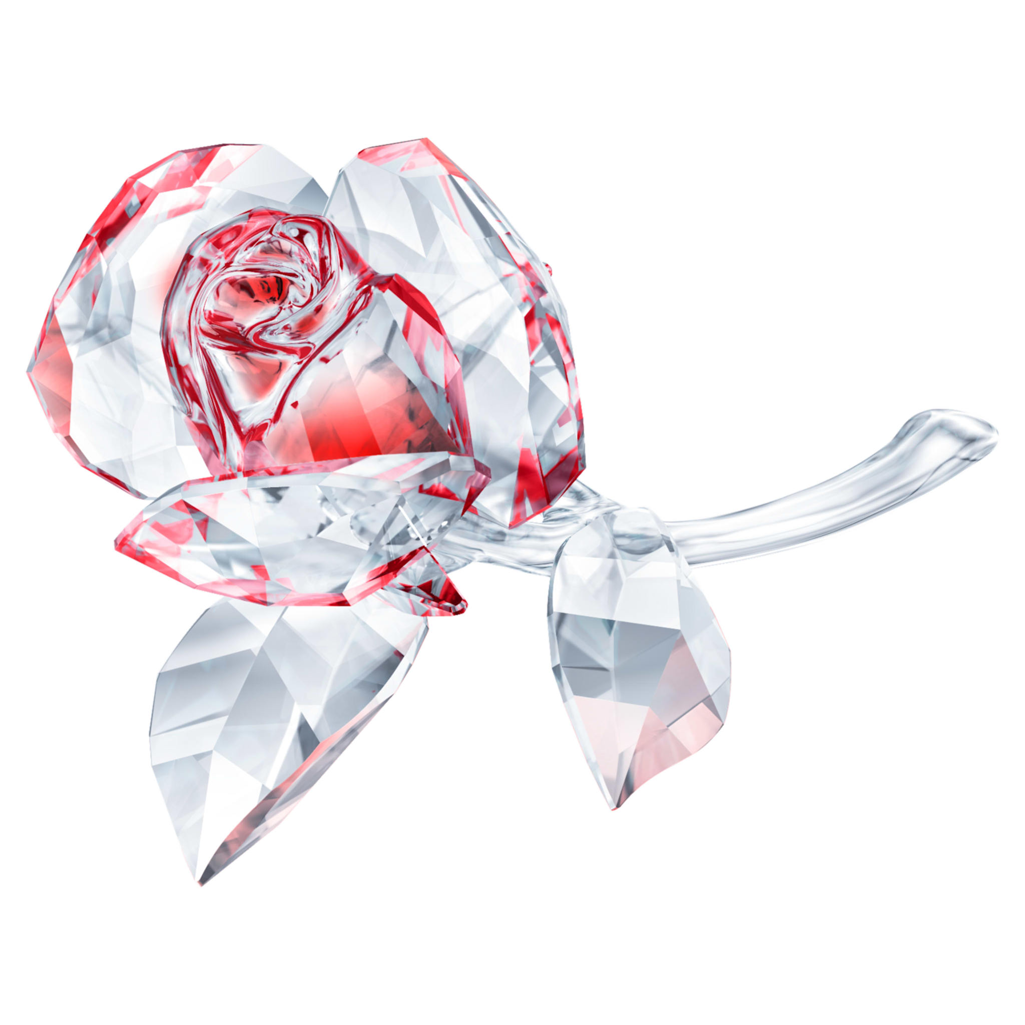 Swarovski Garden Tales kristallen beeldje Bloeiende roos Wit/Rood 5428561