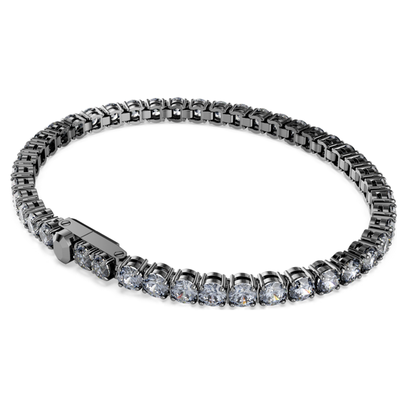 Swarovski Matrix armband Tennis ronde slijpvorm Zilverkleurig/Zwart 5693929