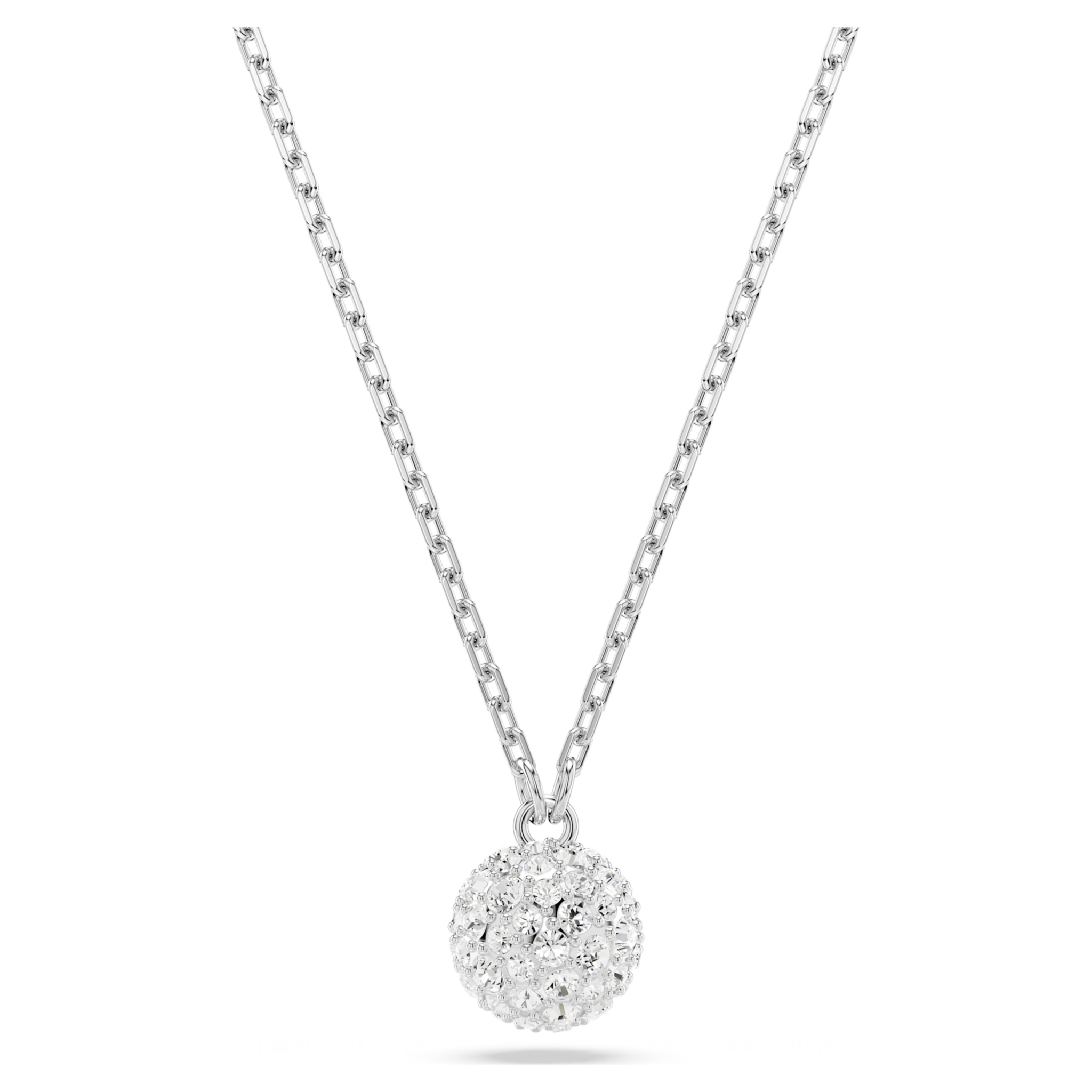 Swarovski Dextera ketting met hanger Ronde slijpvorm Zilverkleurig/Wit 5693206