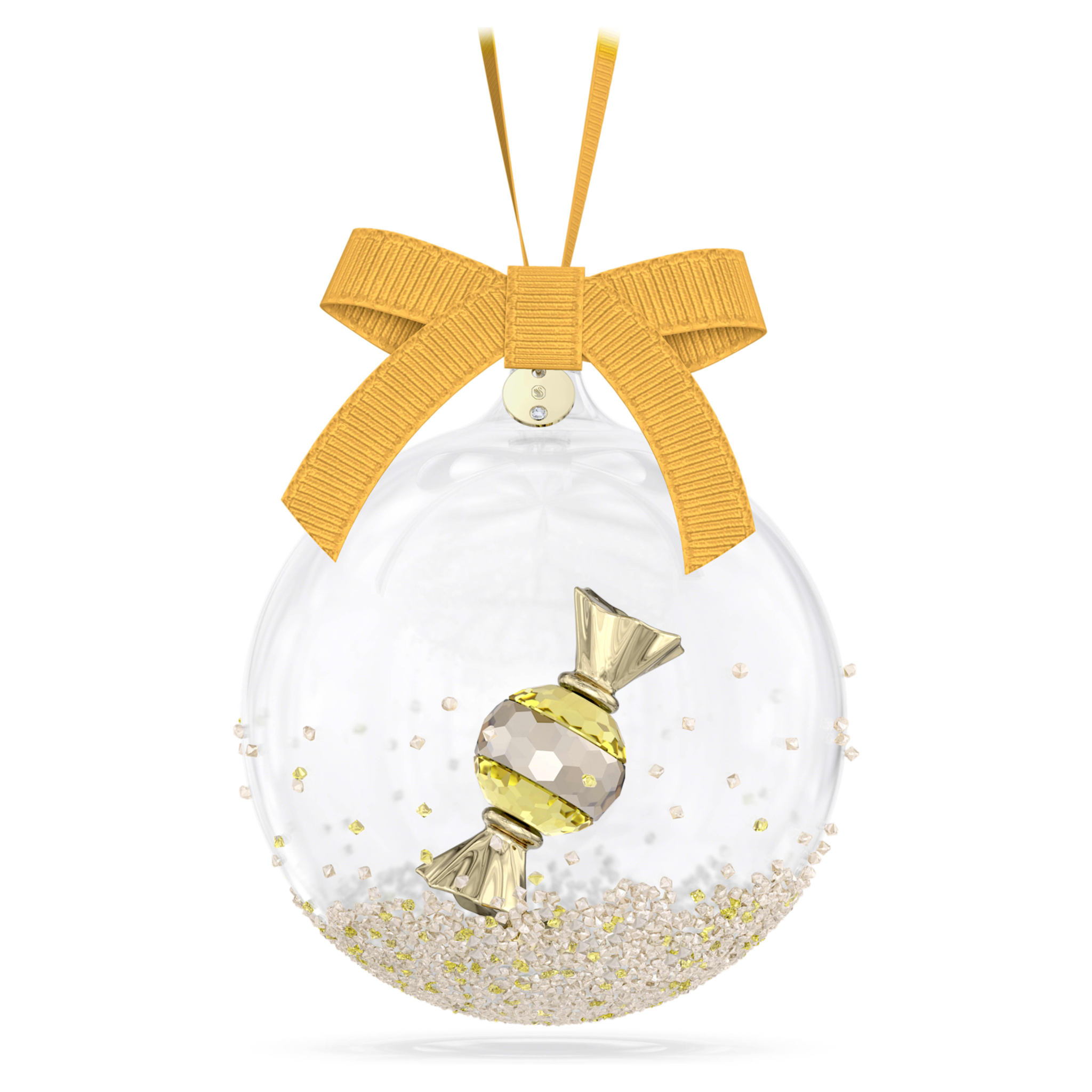 Swarovski Holiday Magic kristallen ornament Cheers Dulcis Yellow Wit/Goudkleurig 5688315