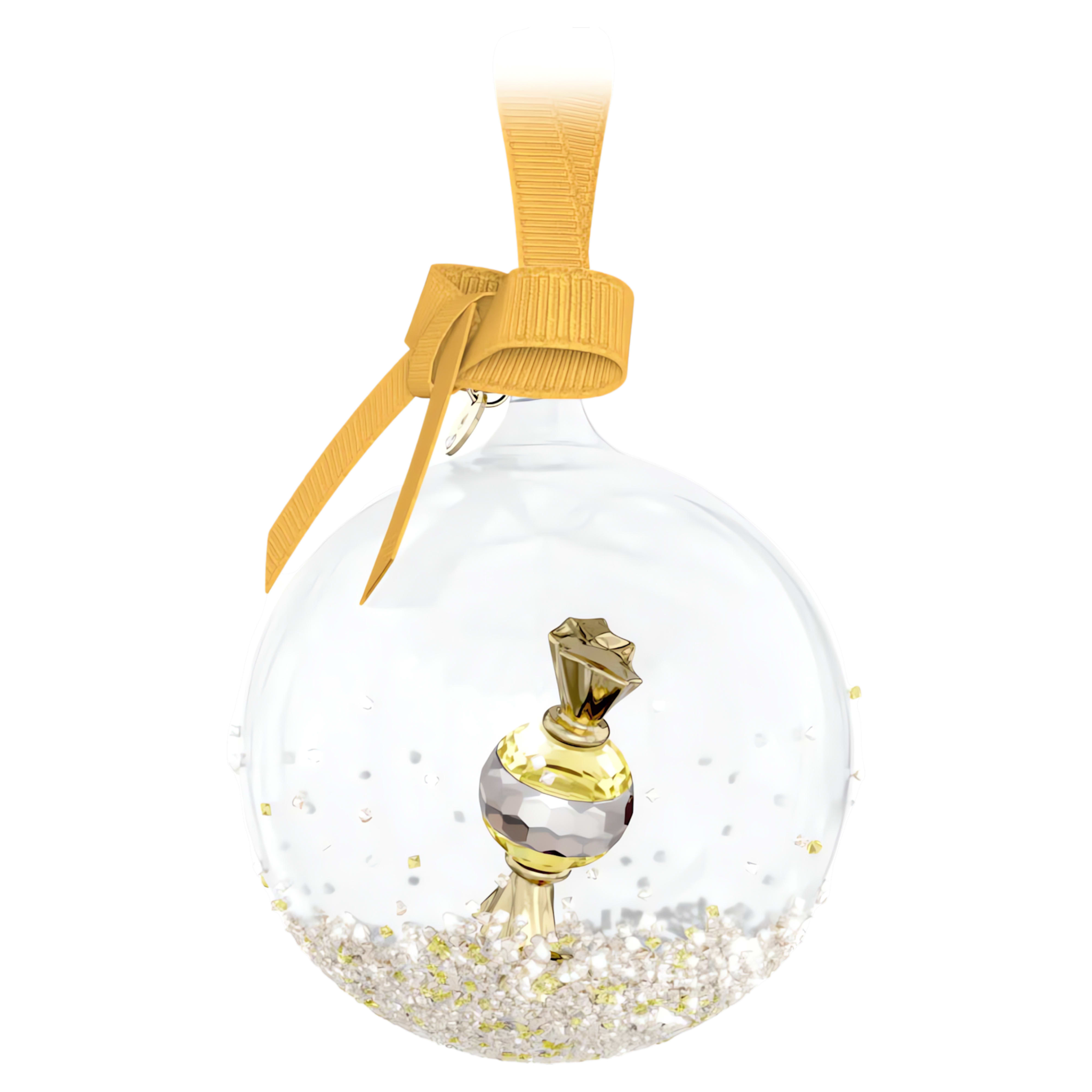 Swarovski Holiday Magic kristallen ornament Cheers Dulcis Yellow Wit/Goudkleurig 5688315
