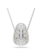 Swarovski Sublima ketting met hanger Ronde slijpvorm Zilverkleurig/Wit 5697190