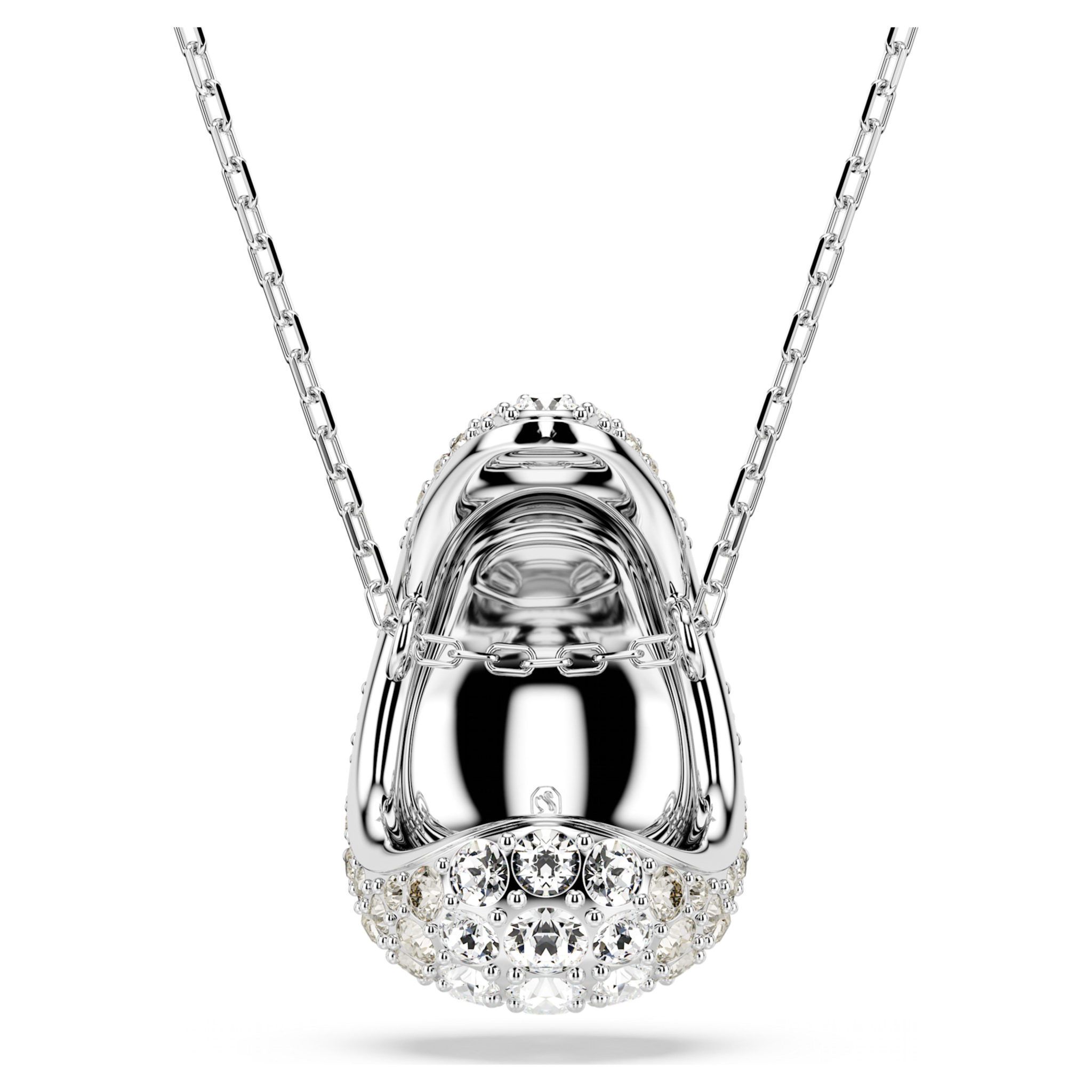 Swarovski Sublima ketting met hanger Ronde slijpvorm Zilverkleurig/Wit 5697190