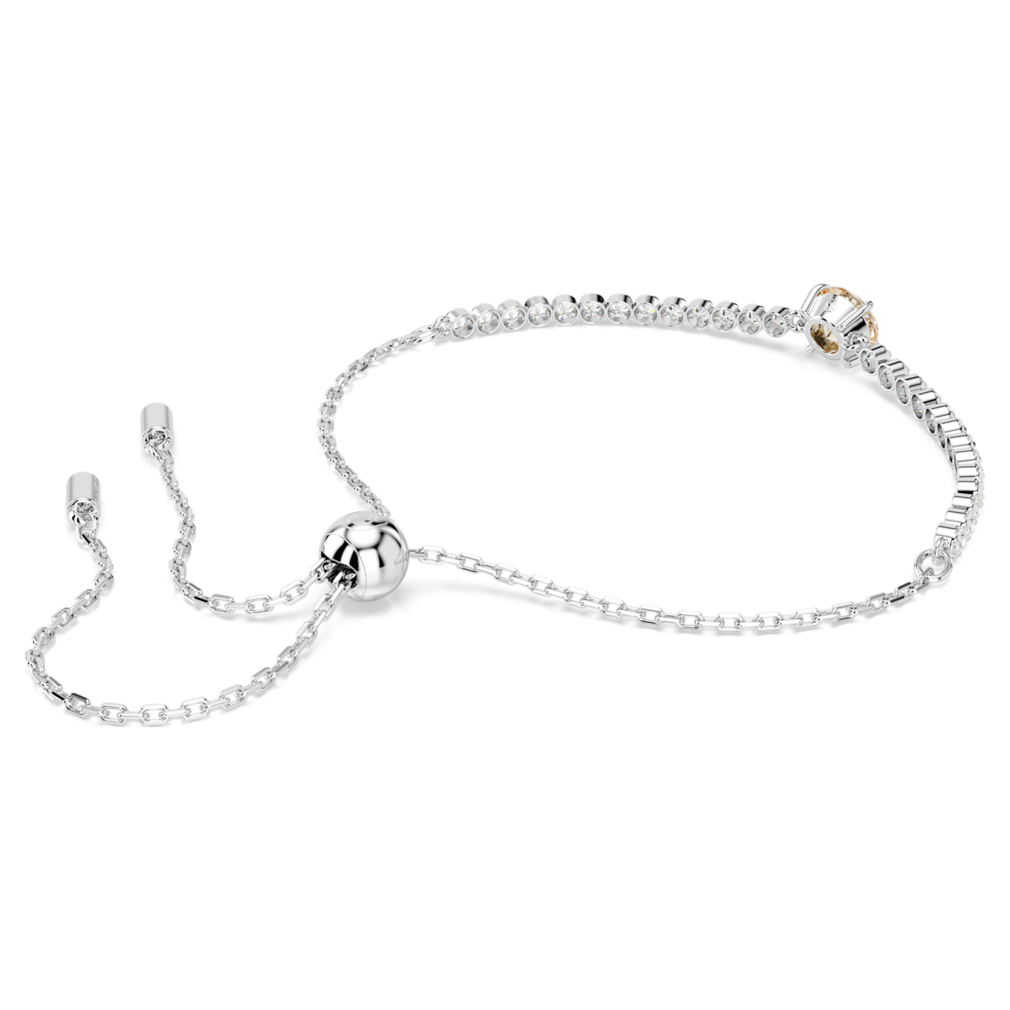 Swarovski Matrix armband Tennis verschillende slijpvormen Zilverkleurig/Wit (M) 5690694