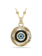 Swarovski Symbolica ketting met hanger Boze oog  Goudkleurig/Blauw (M) 5692166