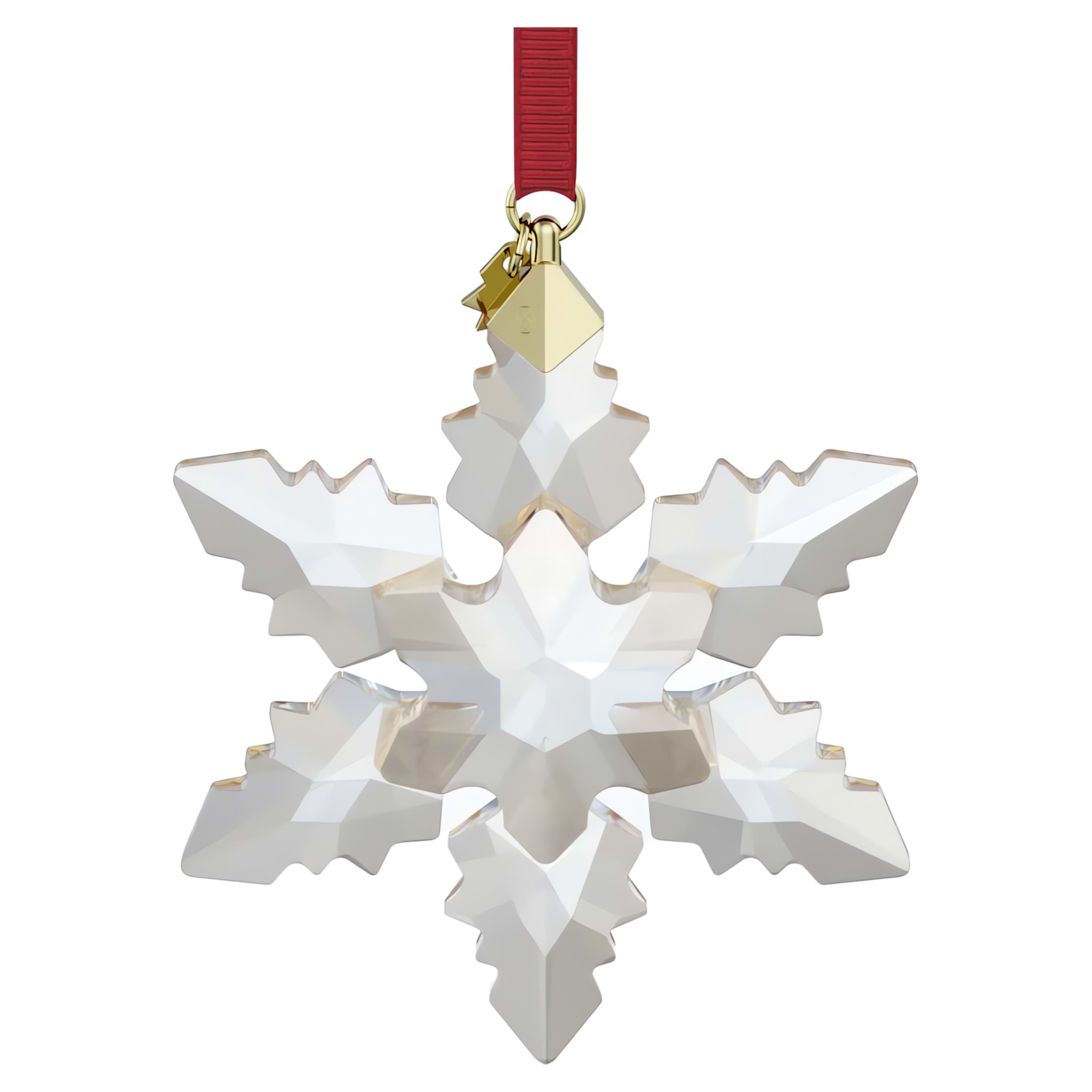 Swarovski Annual Edition kristallen ornament Ornament Festive 2024 Goudkleurig/Rood 5674349
