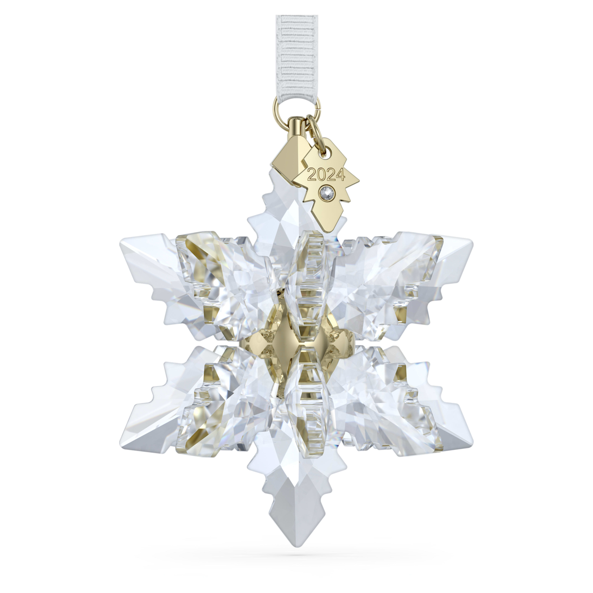 Swarovski Annual Edition kristallen ornament 3D Ornament 2024 Goudkleurig/Wit 5674347