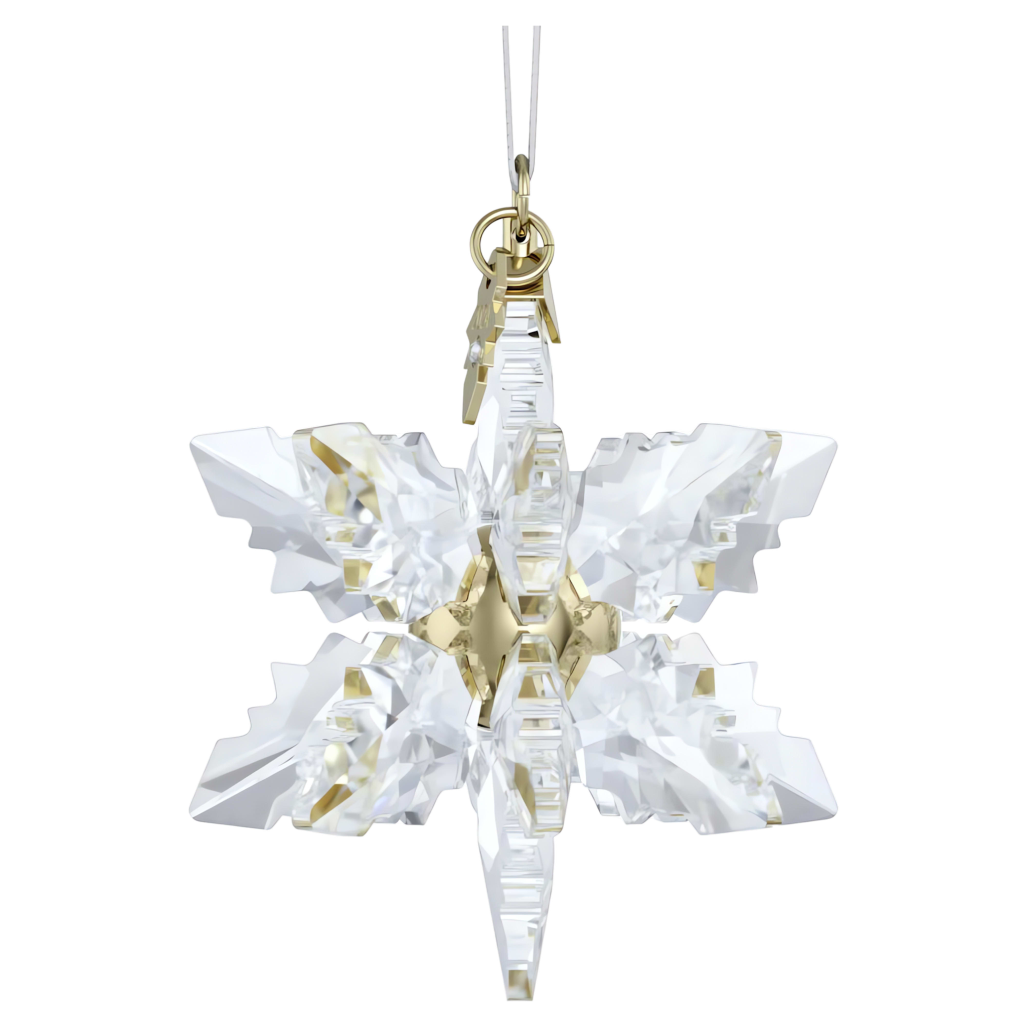 Swarovski Annual Edition kristallen ornament 3D Ornament 2024 Goudkleurig/Wit 5674347