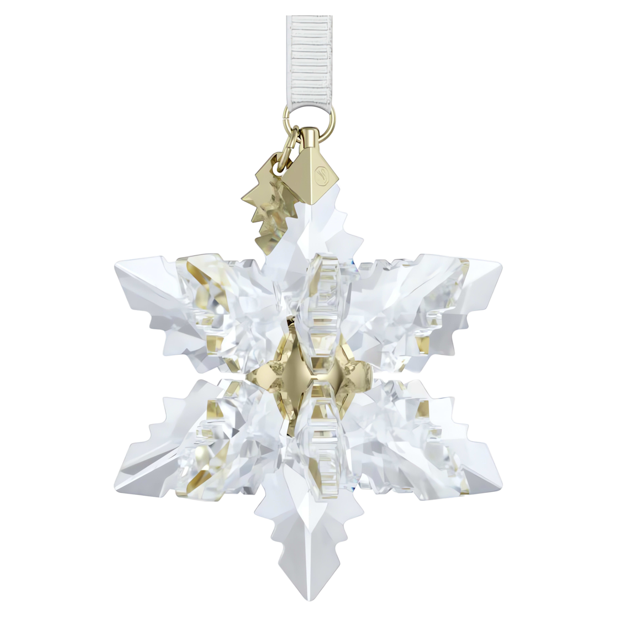 Swarovski Annual Edition kristallen ornament 3D Ornament 2024 Goudkleurig/Wit 5674347
