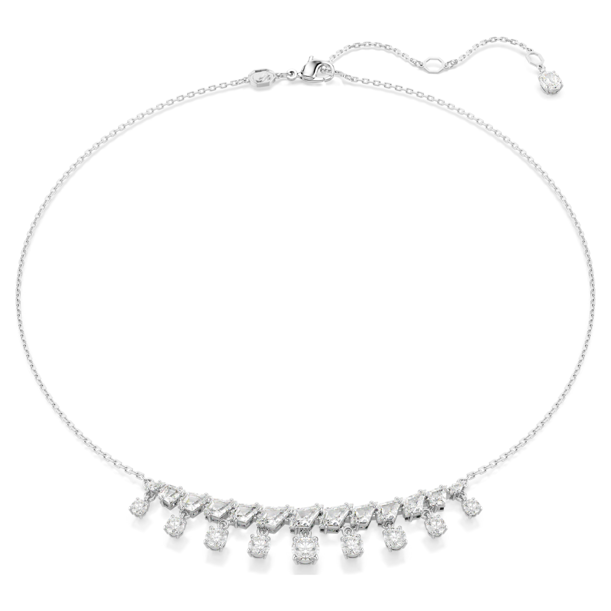 Swarovski Idyllia ketting met hanger Verschillende slijpvormen Zilverkleurig/Wit 5692637
