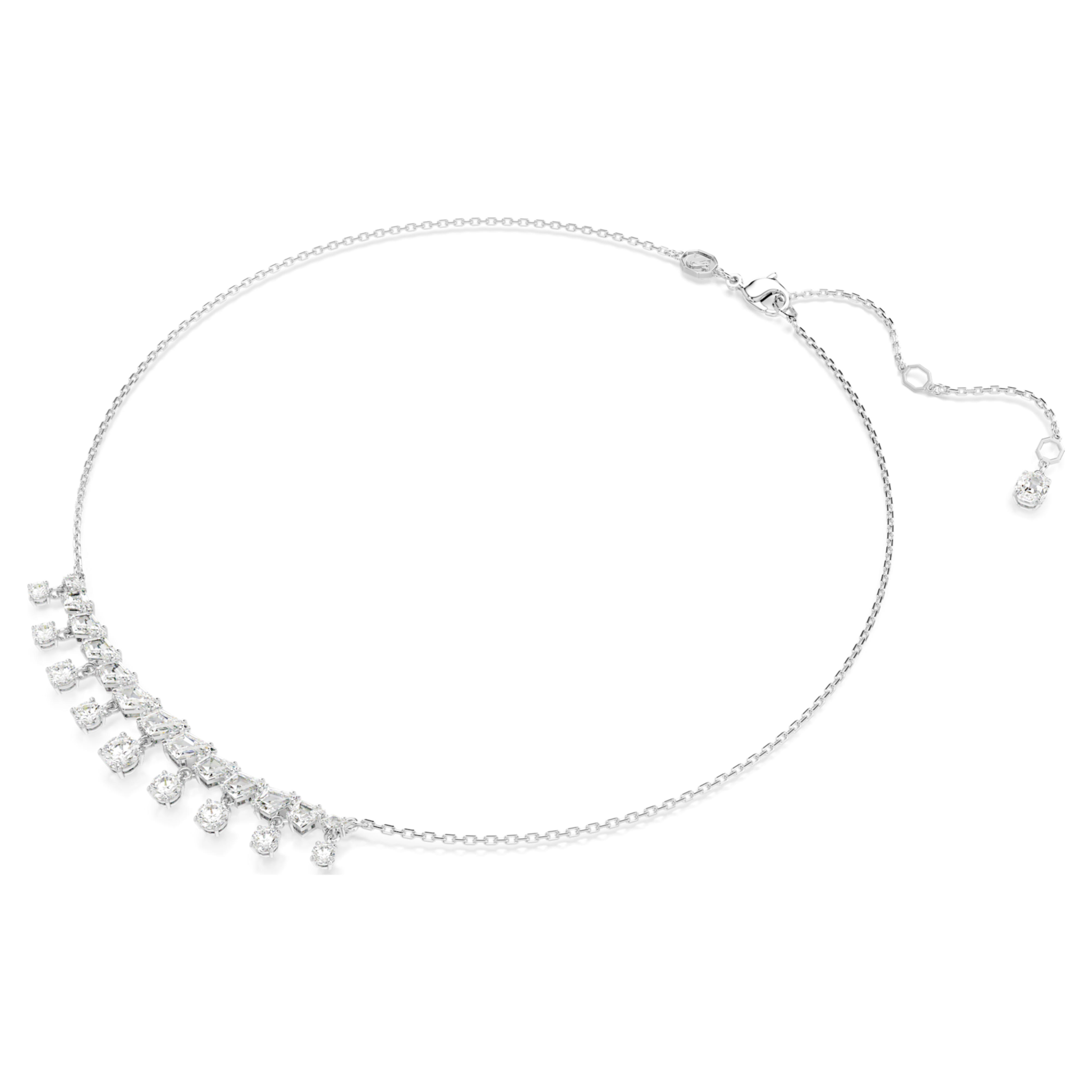 Swarovski Idyllia ketting met hanger Verschillende slijpvormen Zilverkleurig/Wit 5692637