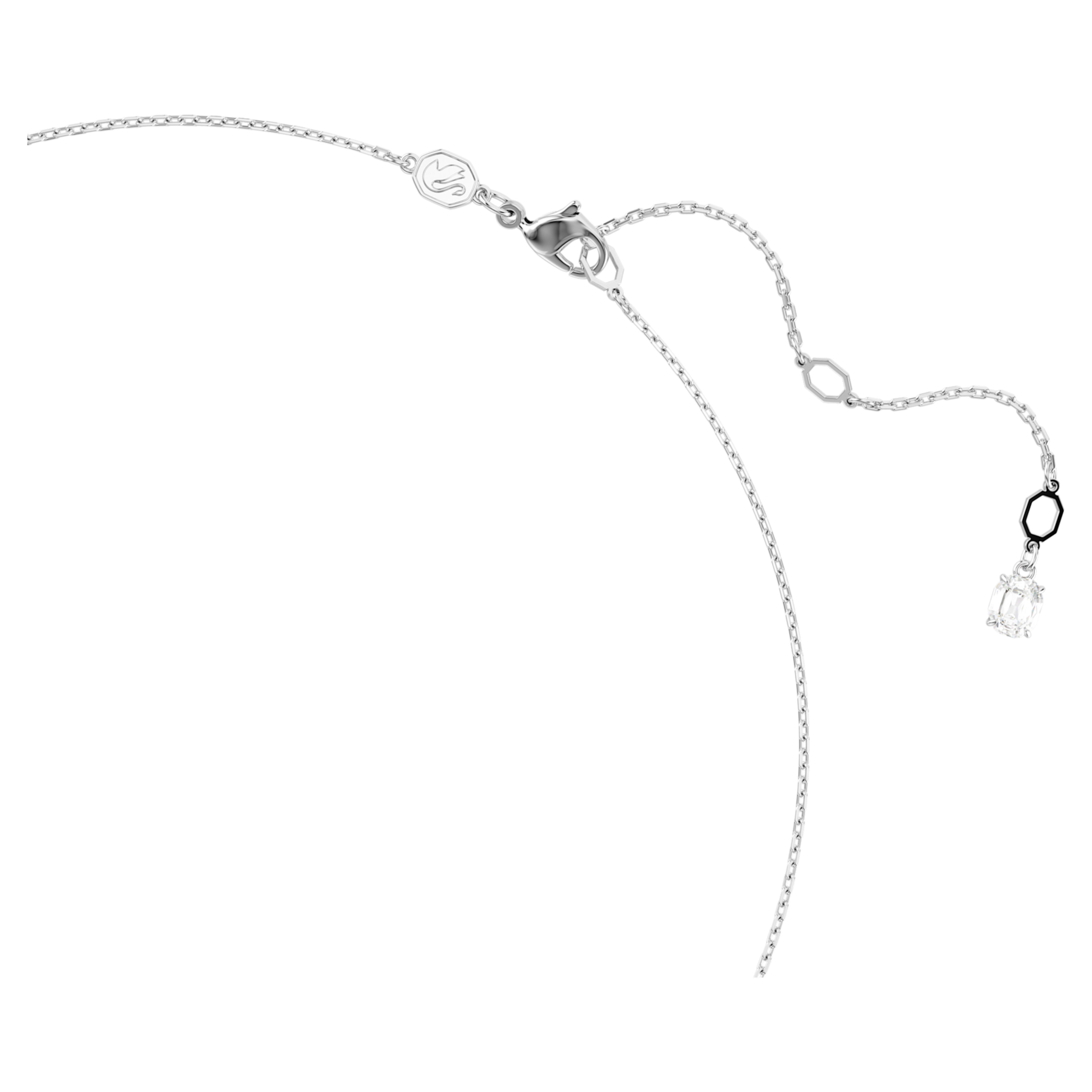 Swarovski Idyllia ketting met hanger Verschillende slijpvormen Zilverkleurig/Wit 5692637