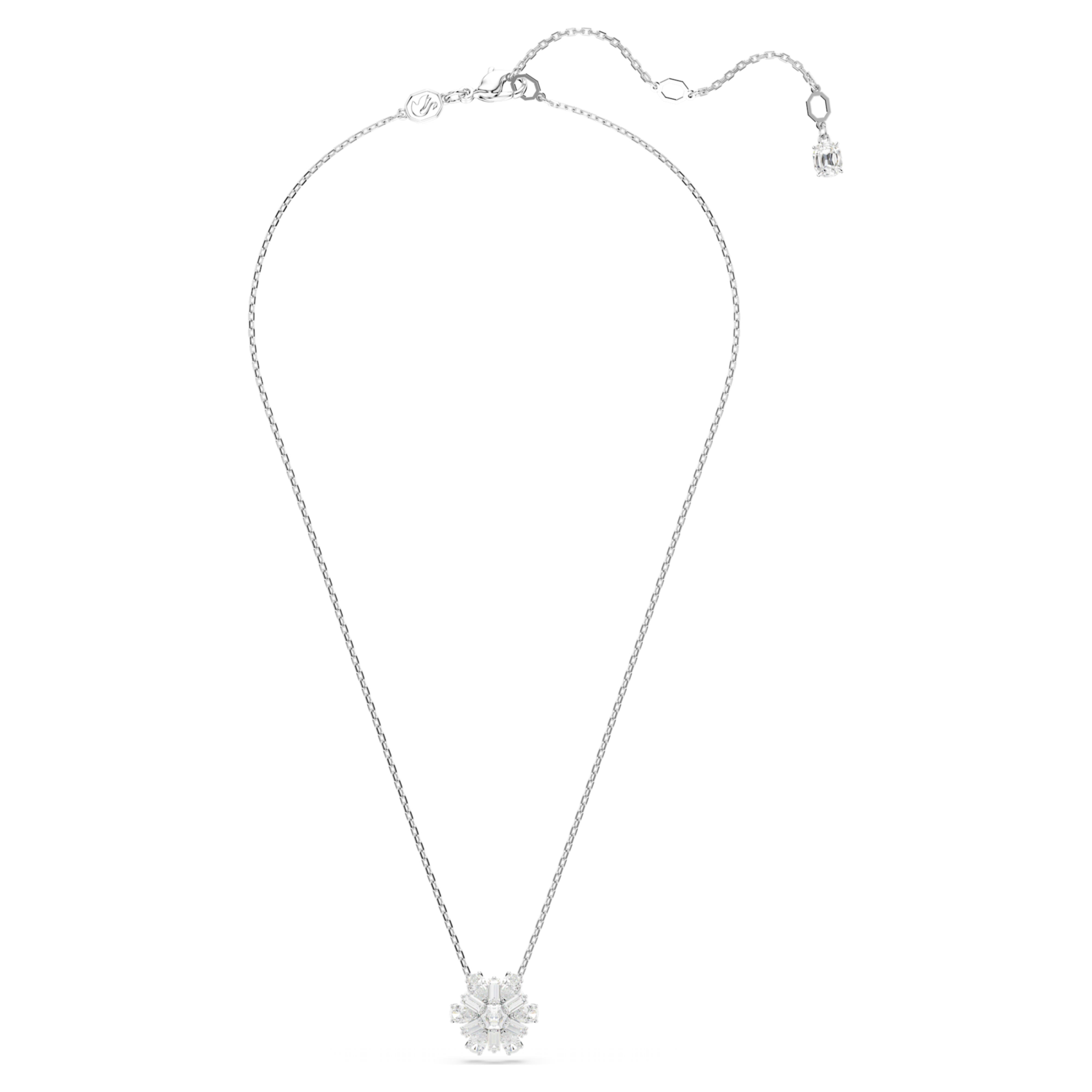 Swarovski Idyllia ketting met hanger Verschillende slijpvormen Zilverkleurig/Wit 5691484