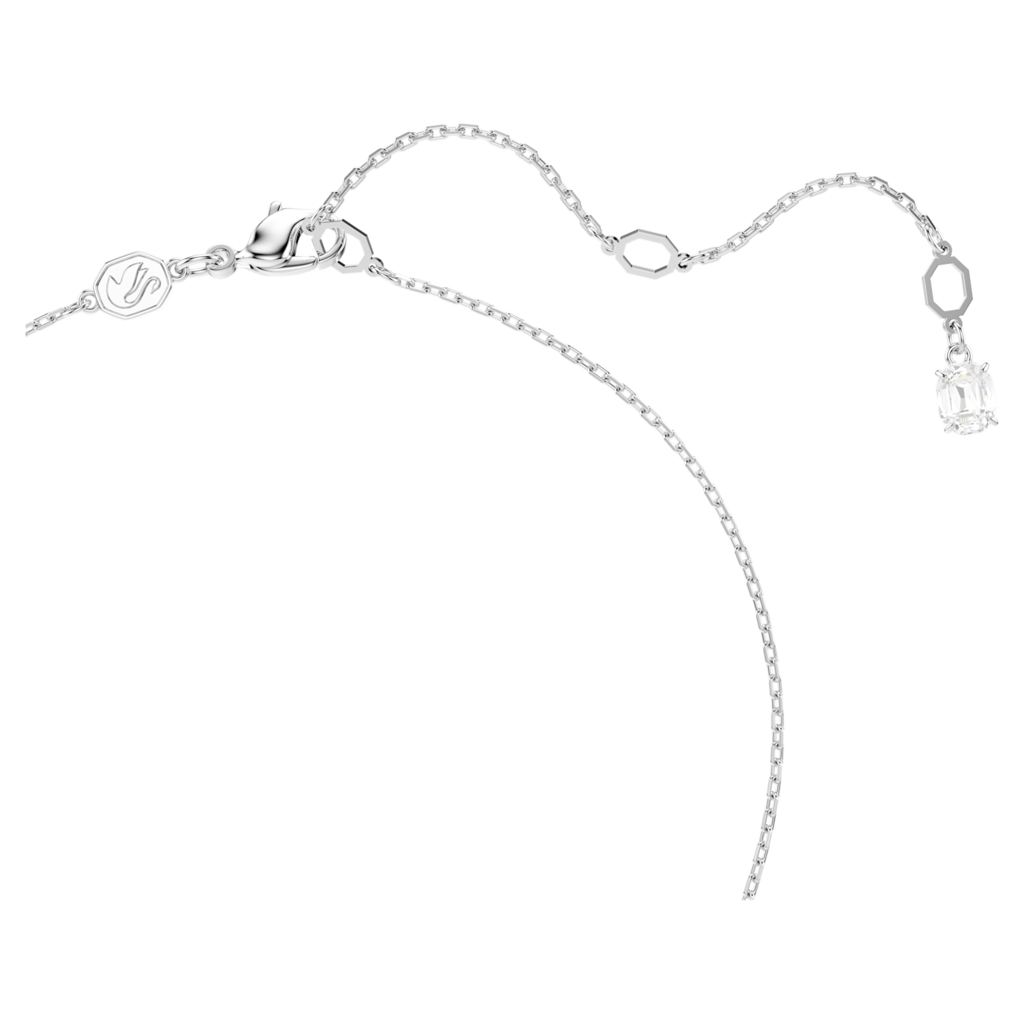 Swarovski Idyllia ketting met hanger Verschillende slijpvormen Zilverkleurig/Wit 5691484