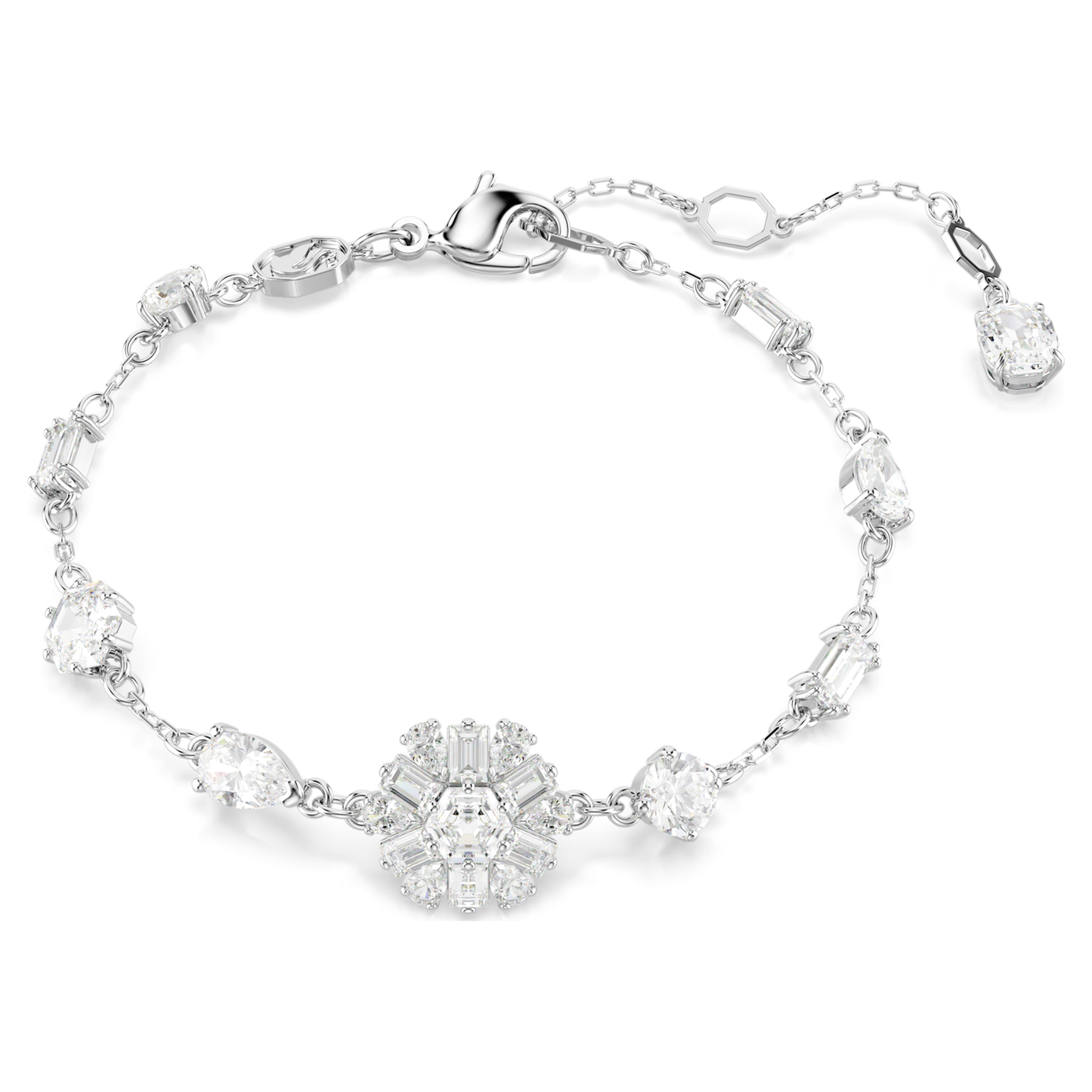 Swarovski Idyllia armband Verschillende slijpvormen Zilverkleurig/Wit 5691485