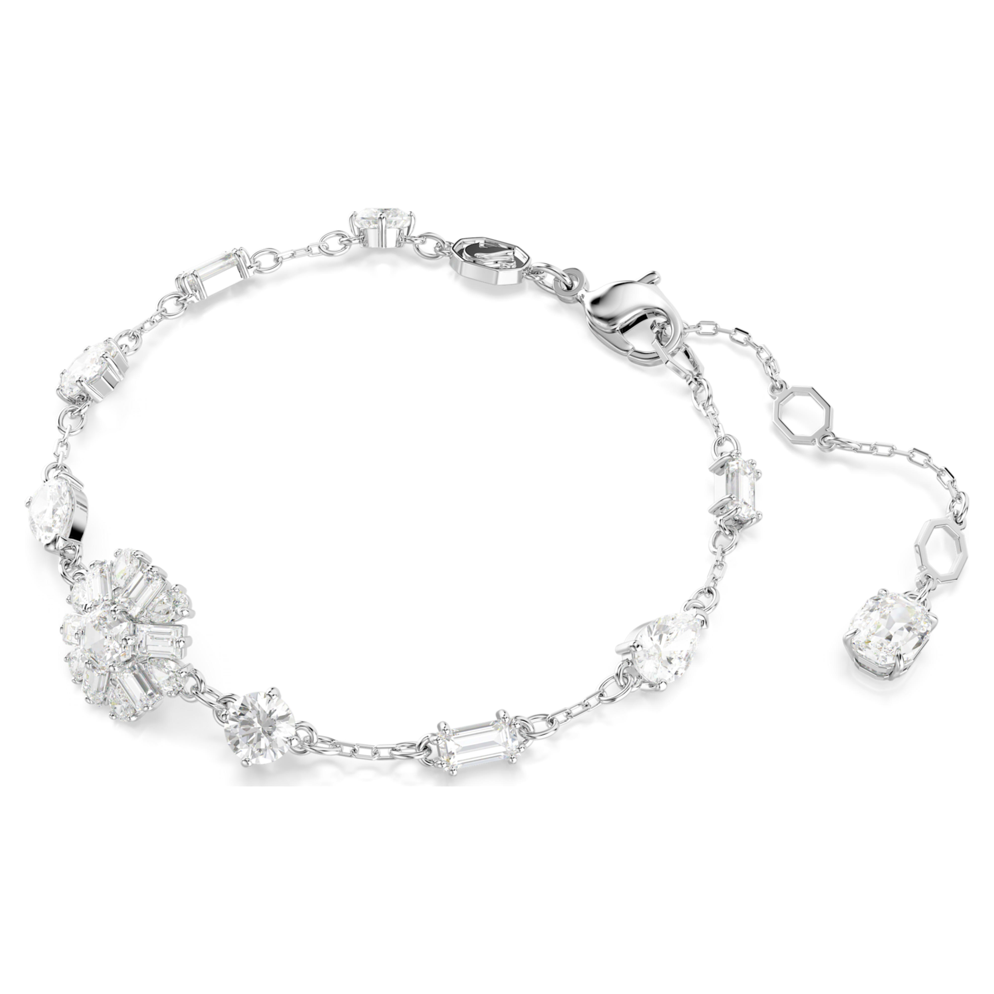 Swarovski Idyllia armband Verschillende slijpvormen Zilverkleurig/Wit 5691485