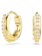 Swarovski Matrix oorbellen Ronde slijpvorm Goudkleurig/Wit 5697228