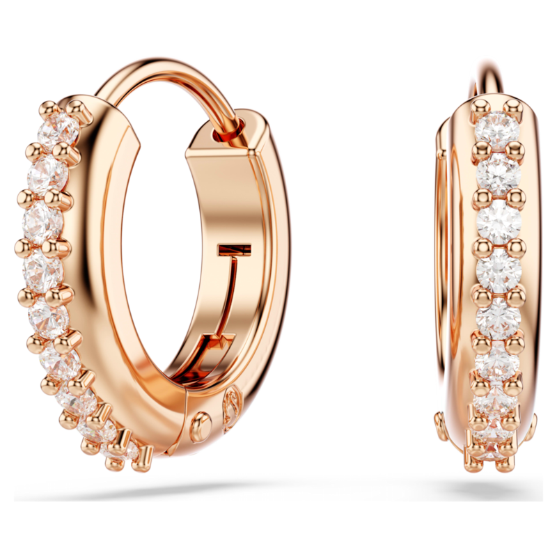 Swarovski Matrix oorbellen Ronde slijpvorm Rosékleurig/Wit 5690669