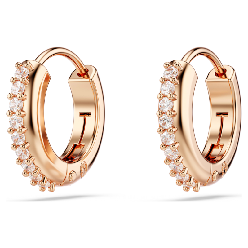 Swarovski Matrix oorbellen Ronde slijpvorm Rosékleurig/Wit 5690669