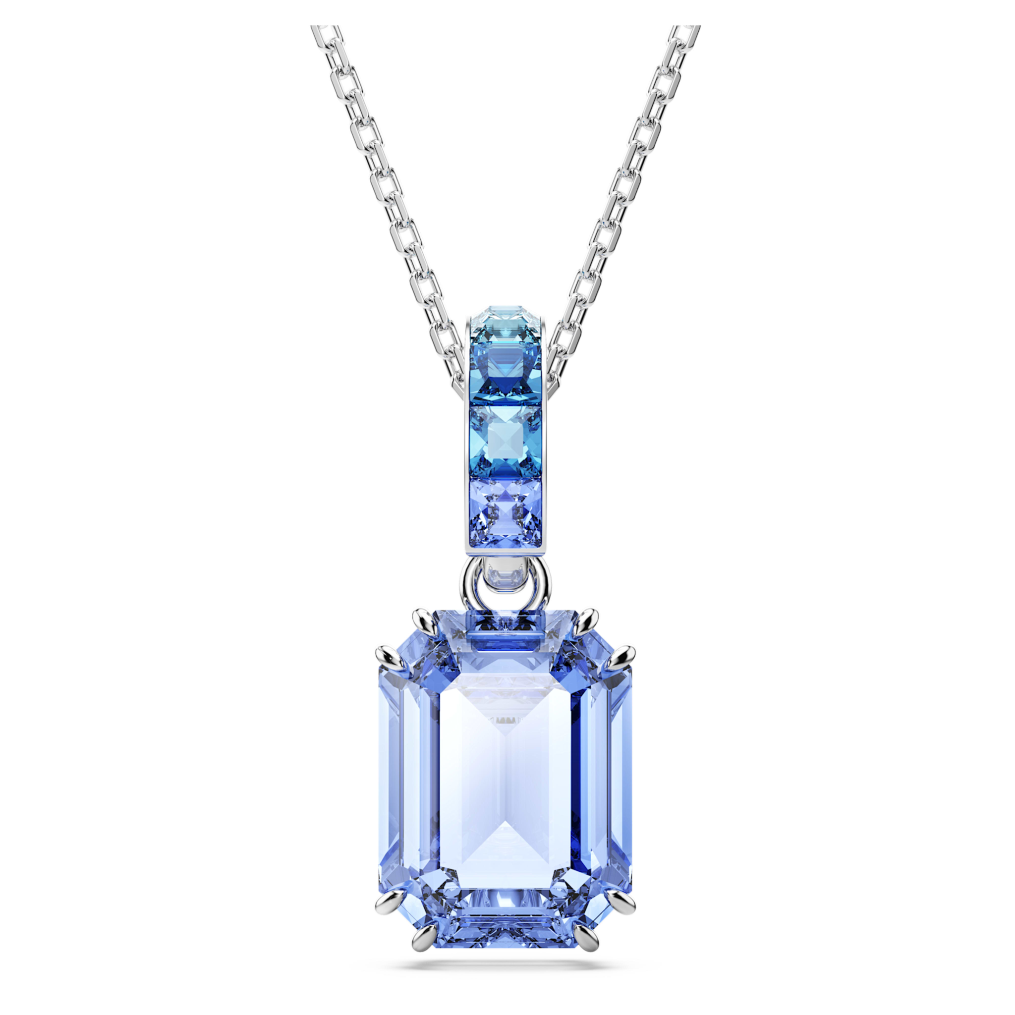 Swarovski Millenia ketting met hanger Octagon Slijpvorm Zilverkleurig/Blauw 5696518