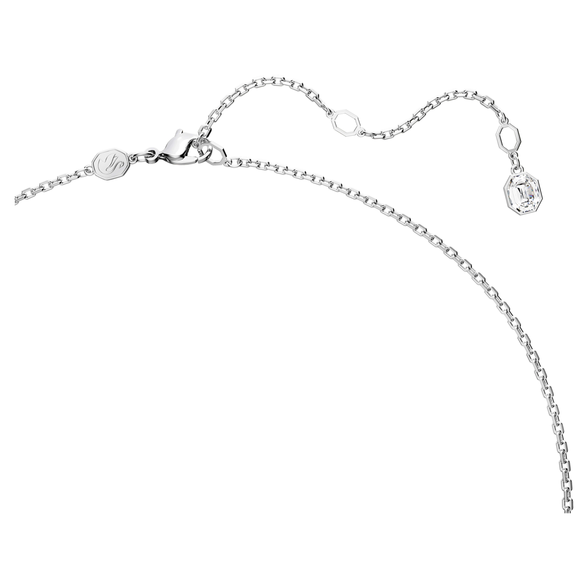 Swarovski Millenia ketting met hanger Octagon Slijpvorm Zilverkleurig/Blauw 5696518