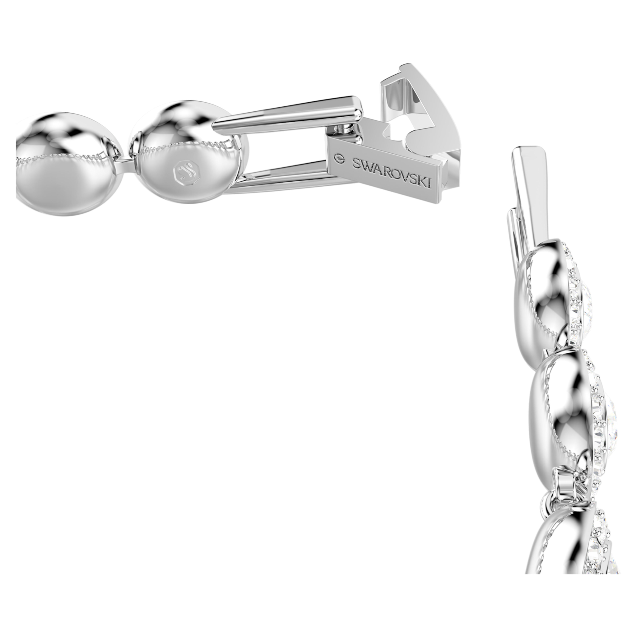 Swarovski Una armband Angelic Ronde slijpvorm Zilverkleurig/Wit 5682279