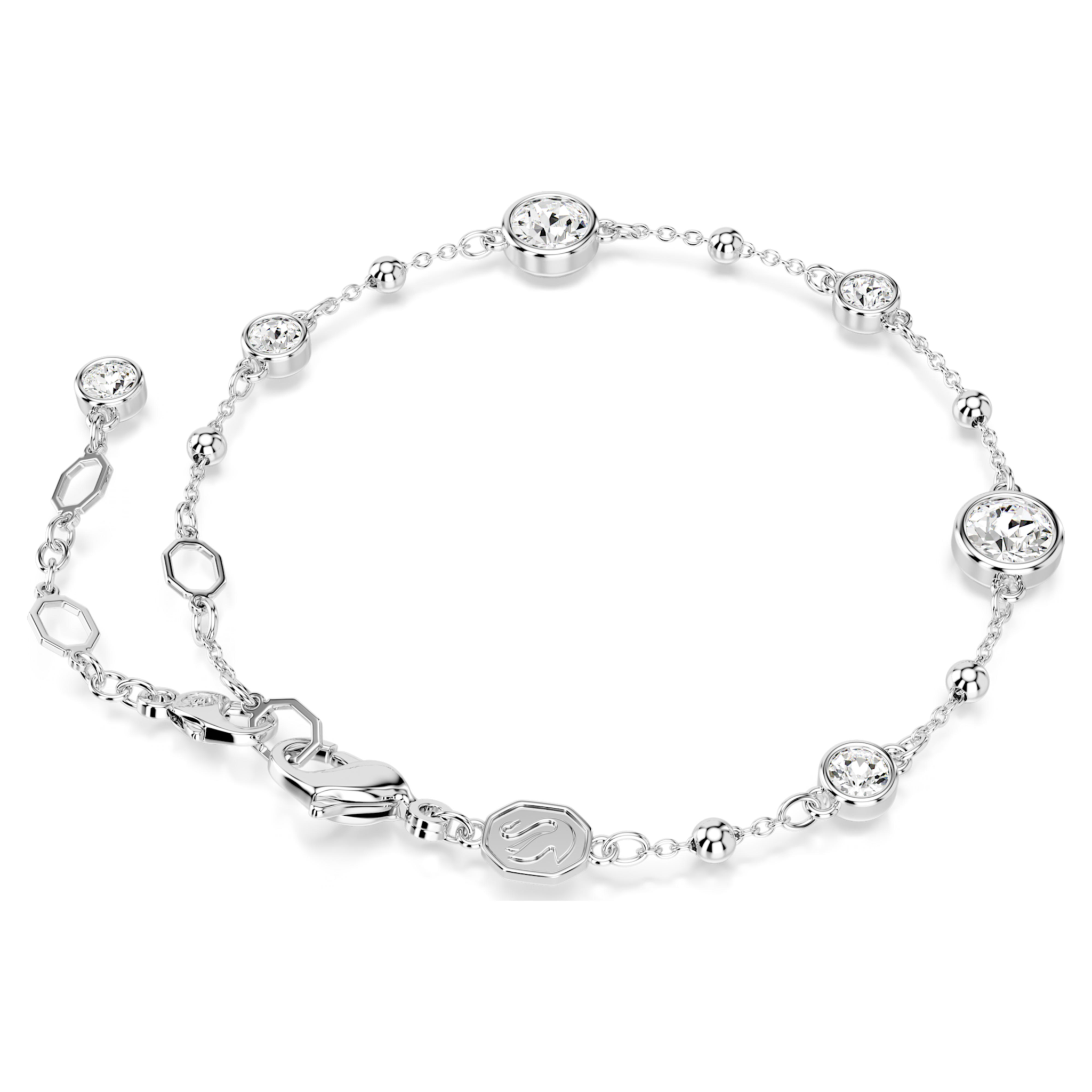 Swarovski Imber armband Ronde slijpvorm Zilverkleurig/Wit 5696079