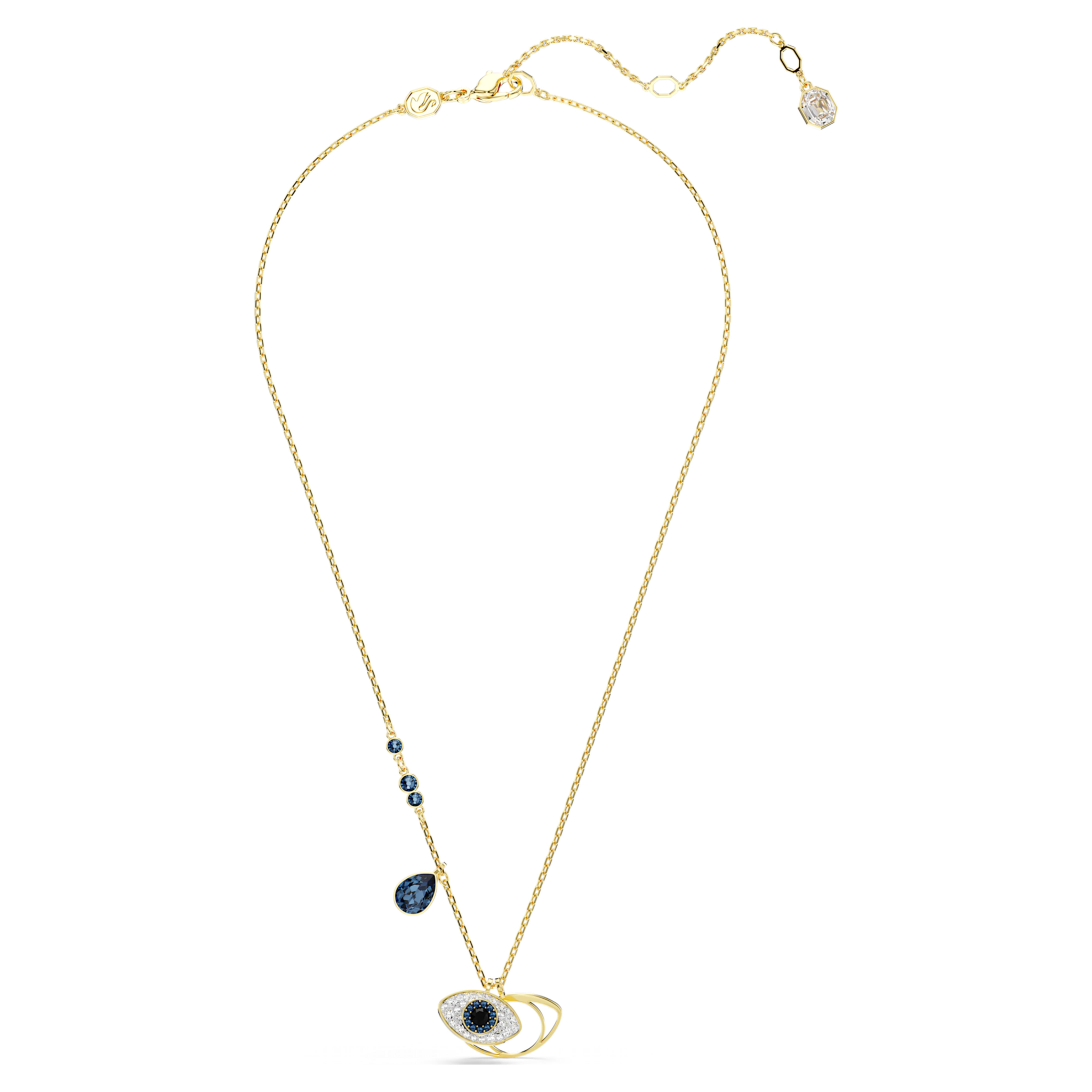 Swarovski Symbolica ketting met hanger Boze oog Goudkleurig/Wit 5692178
