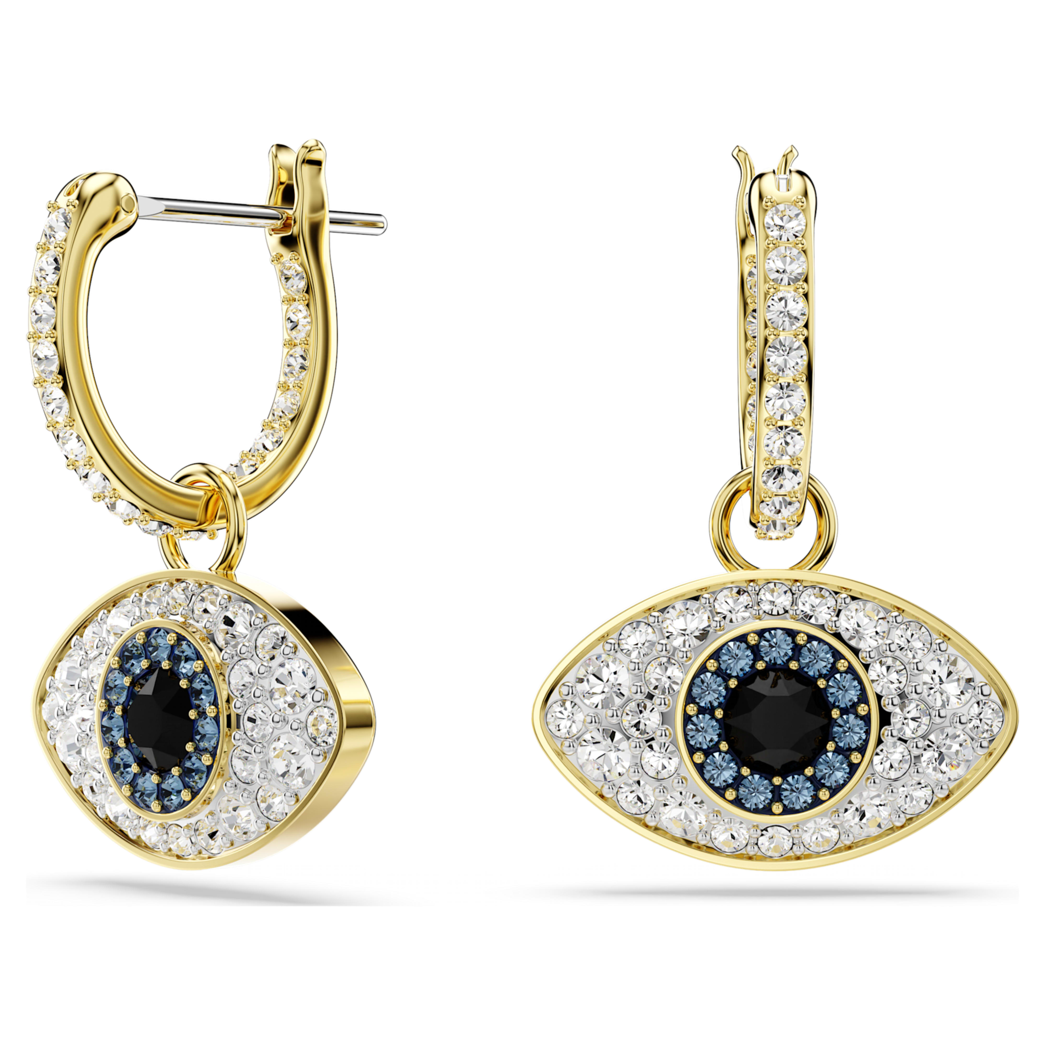 Swarovski Symbolica oorbellen Boze oog Goudkleurig/Wit 5692163