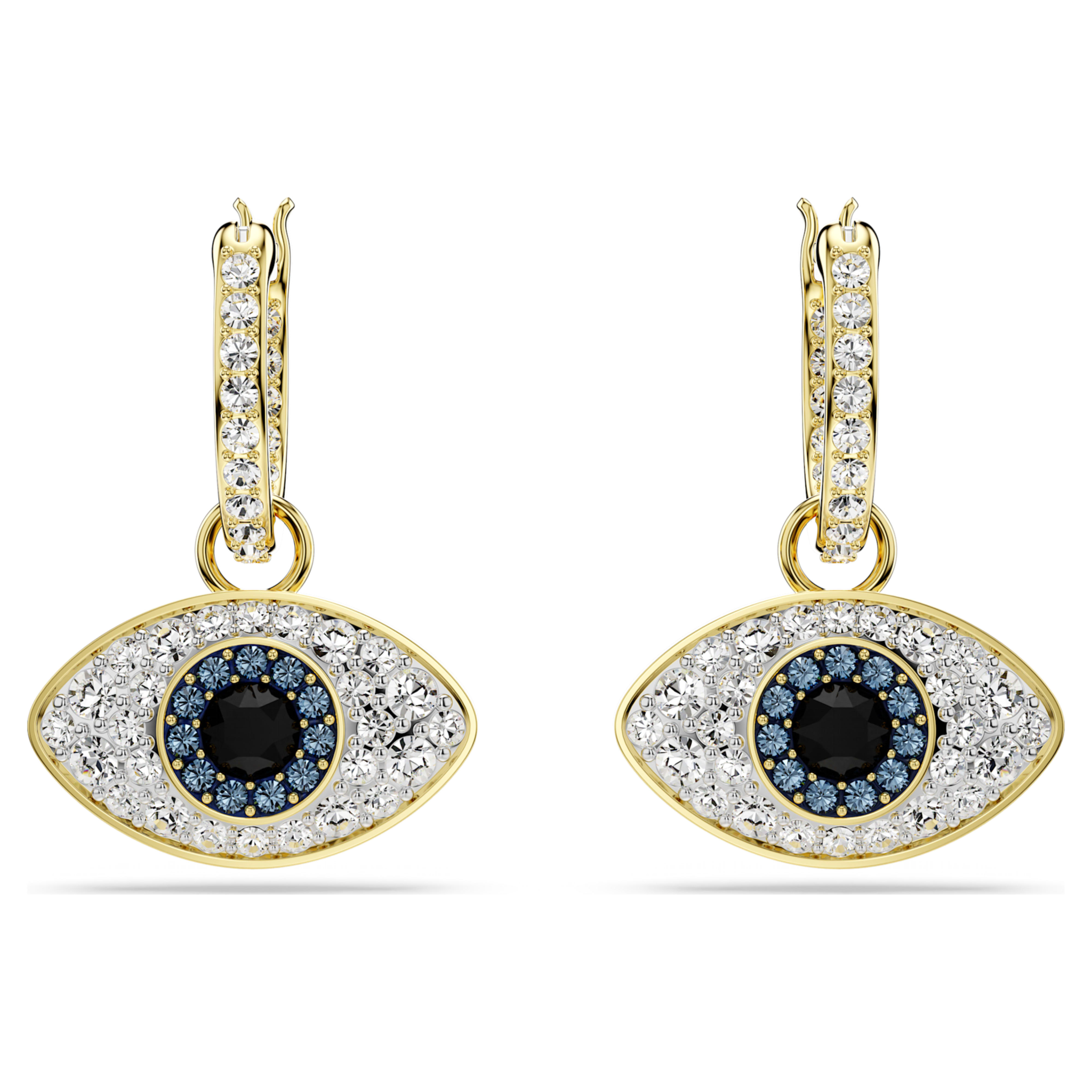 Swarovski Symbolica oorbellen Boze oog Goudkleurig/Wit 5692163