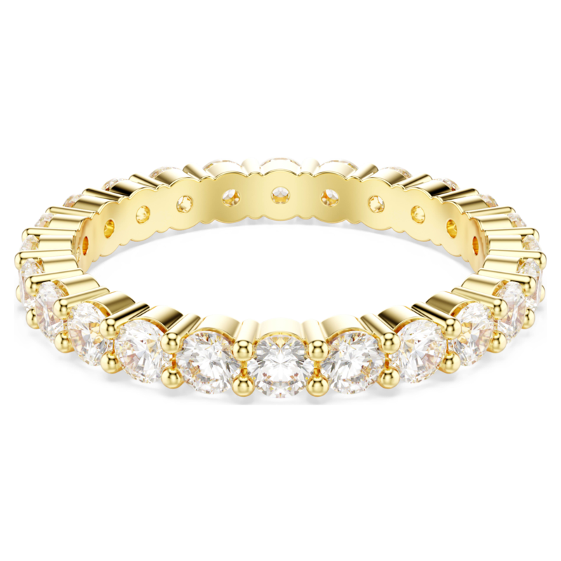 Swarovski Stilla ring Ronde slijpvorm Goudkleurig/Wit