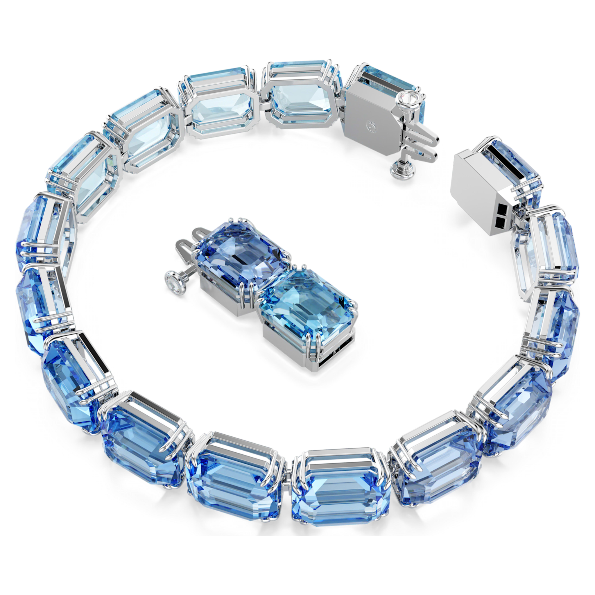 Swarovski Millenia armband Octagon Slijpvorm Zilverkleurig/Blauw 5694135