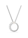 Swarovski Matrix ketting met hanger Ronde slijpvorm Crystal Pearl Zilverkleurig/Wit 5688751