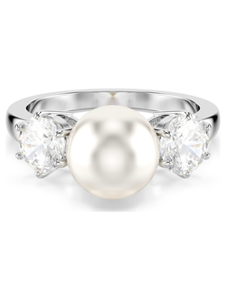 Swarovski Matrix ring Zilverkleurig/Wit