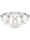 Swarovski Matrix ring Ronde slijpvorm Crystal Pearl Zilverkleurig/Wit